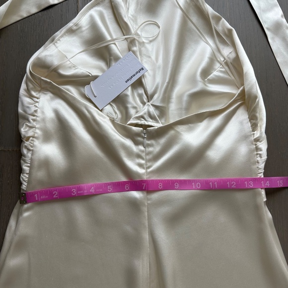 Reformation VERIA White Ivory Silk Halter Gown Dress Wedding Gown 2 - with tags - Picture 15 of 16